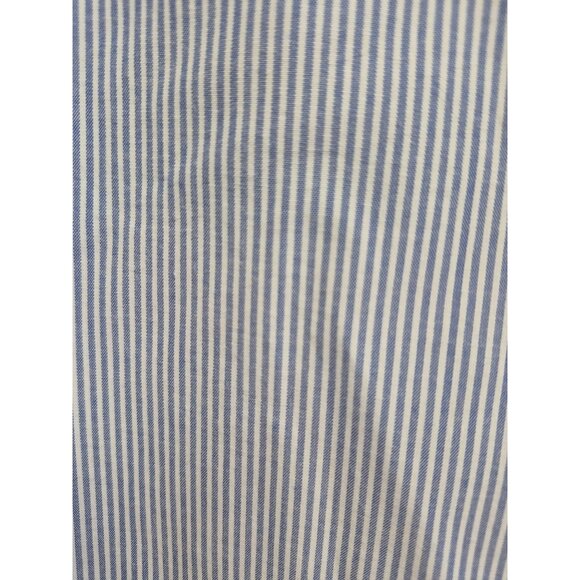Goodfellow‎ & Co Long Sleeve Blue & White Striped Standard Fit Dress Shirt S - Picture 2 of 9